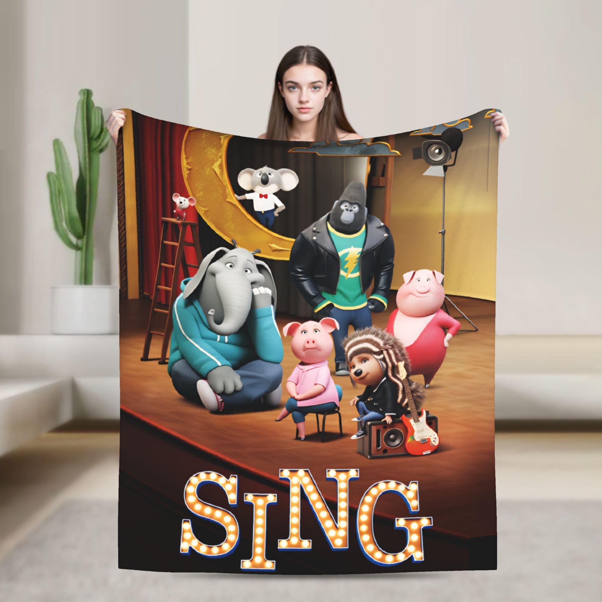 Sing 2 Movie All Characters Buster Ash Flannel Blanket Soft Durable Throw Blanket for Outdoor Pattern Bedspread Sofa Bed Cover 75x90cm
Sing 2 Movie All Characters Buster Ash Flannel Blanket Soft Durable Throw Blanket for Outdoor Pattern Bedspread Sofa Bed Cover 75x90cm