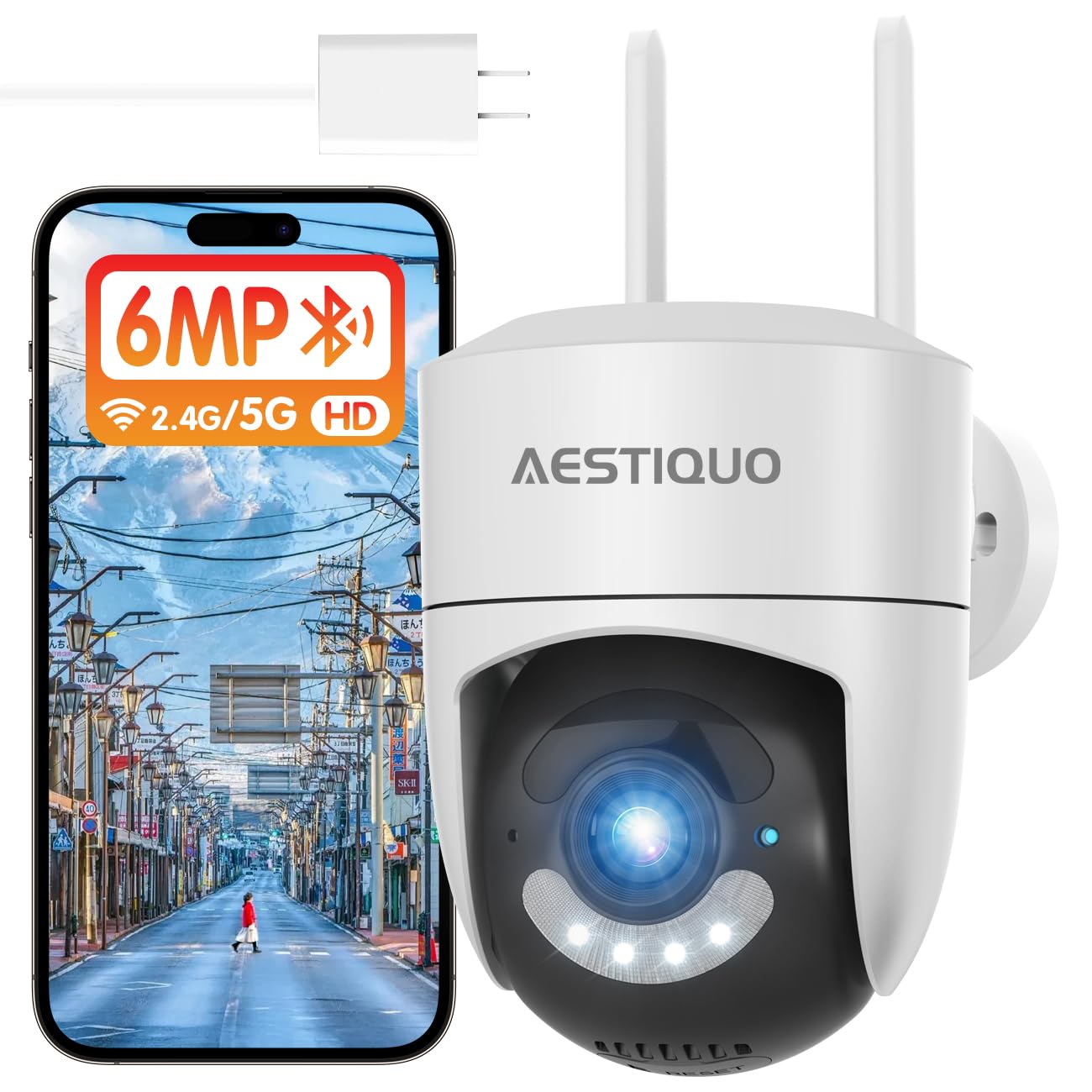 million high AESTIQUO Security Outdoor Surveillance Bluetooth Omnidirectional 6MP Automatic Night Home Sensor AI Motion Security Light Easy Remote білий
million high AESTIQUO Security Outdoor Surveillance Bluetooth Omnidirectional 6MP Automatic Night Home Sensor AI Motion Security Light Easy Remote білий
