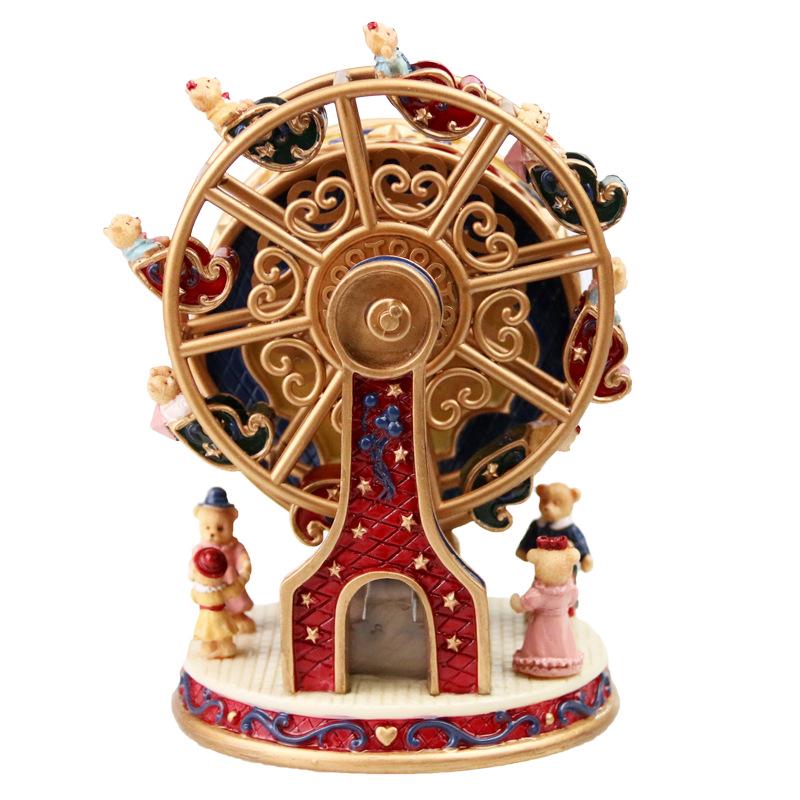 Ferris Wheel Teddy Bear Rotating Music Box Gift for Girls Birthday - Creative Ornament 10*10*15 cm
Ferris Wheel Teddy Bear Rotating Music Box Gift for Girls Birthday - Creative Ornament 10*10*15 cm