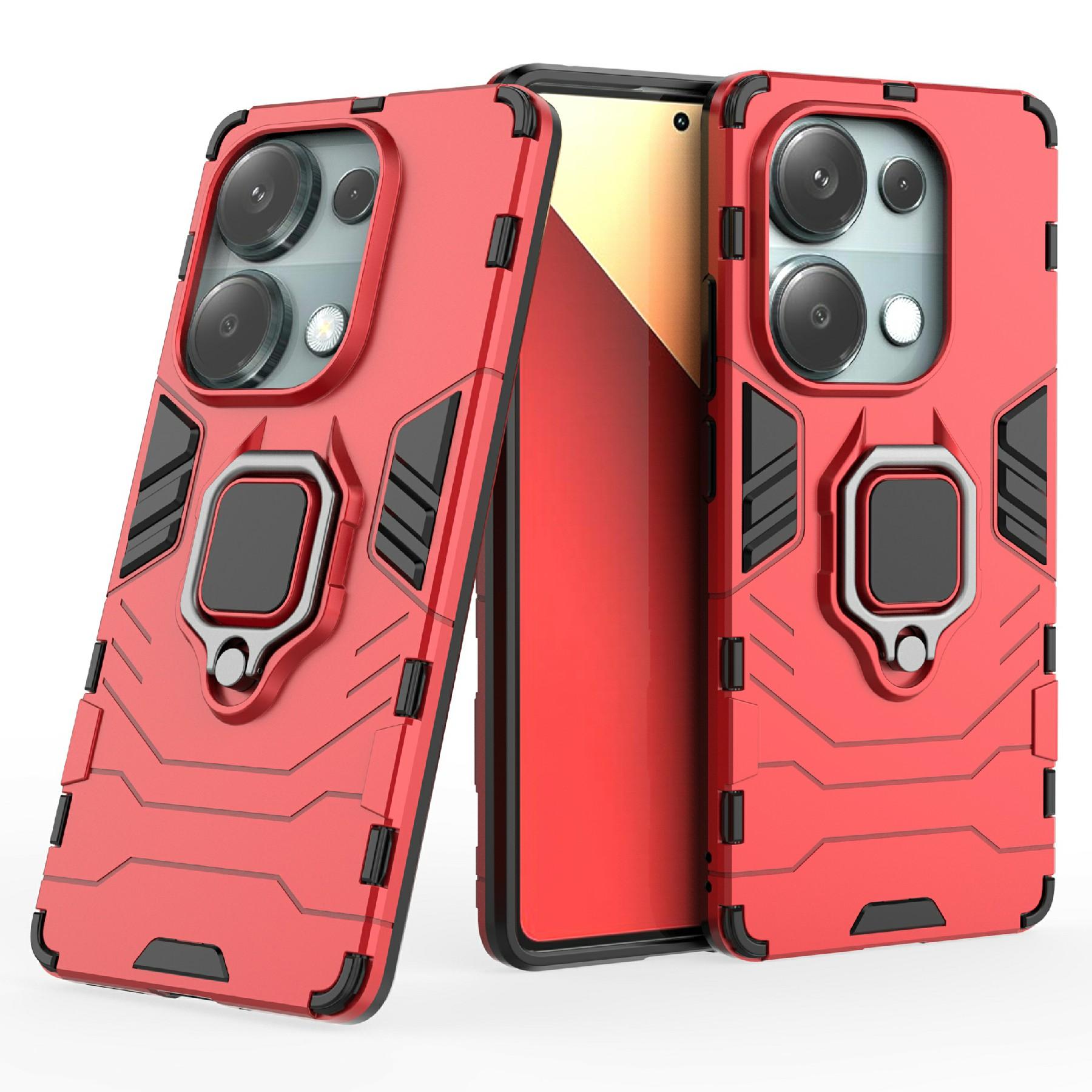 Для Xiaomi Redmi Note 14S 4G Чохол PC+TPU Захисний чохол для телефону з кільцем-підставкою Red
Для Xiaomi Redmi Note 14S 4G Чохол PC+TPU Захисний чохол для телефону з кільцем-підставкою Red