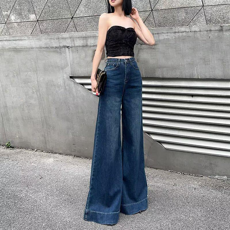 Spring 2025 Women s Blue High-Waisted Wide-Leg Jeans, Loose Slimming Fit, Flared & Floor-Length L: Height 155-165CM (Weight 109-120 lbs)
Spring 2025 Women s Blue High-Waisted Wide-Leg Jeans, Loose Slimming Fit, Flared & Floor-Length L: Height 155-165CM (Weight 109-120 lbs)