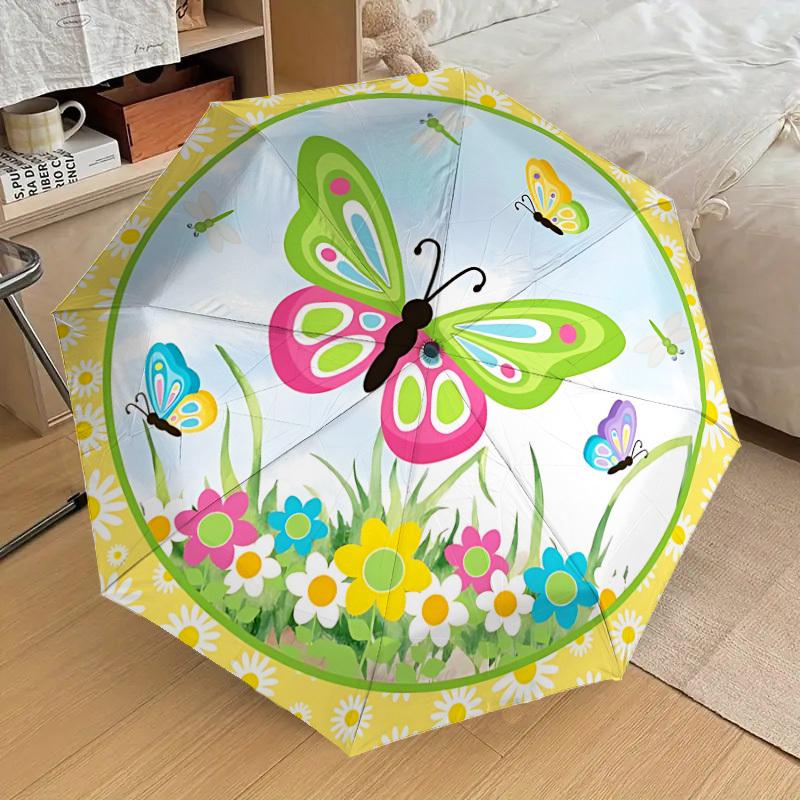 1pc Butterfly Garden Decor Fashionable Automatic Opening/Closing Folding Umbrella with 8 Iron Bones, Plastic Handle yy251015016
1pc Butterfly Garden Decor Fashionable Automatic Opening/Closing Folding Umbrella with 8 Iron Bones, Plastic Handle yy251015016