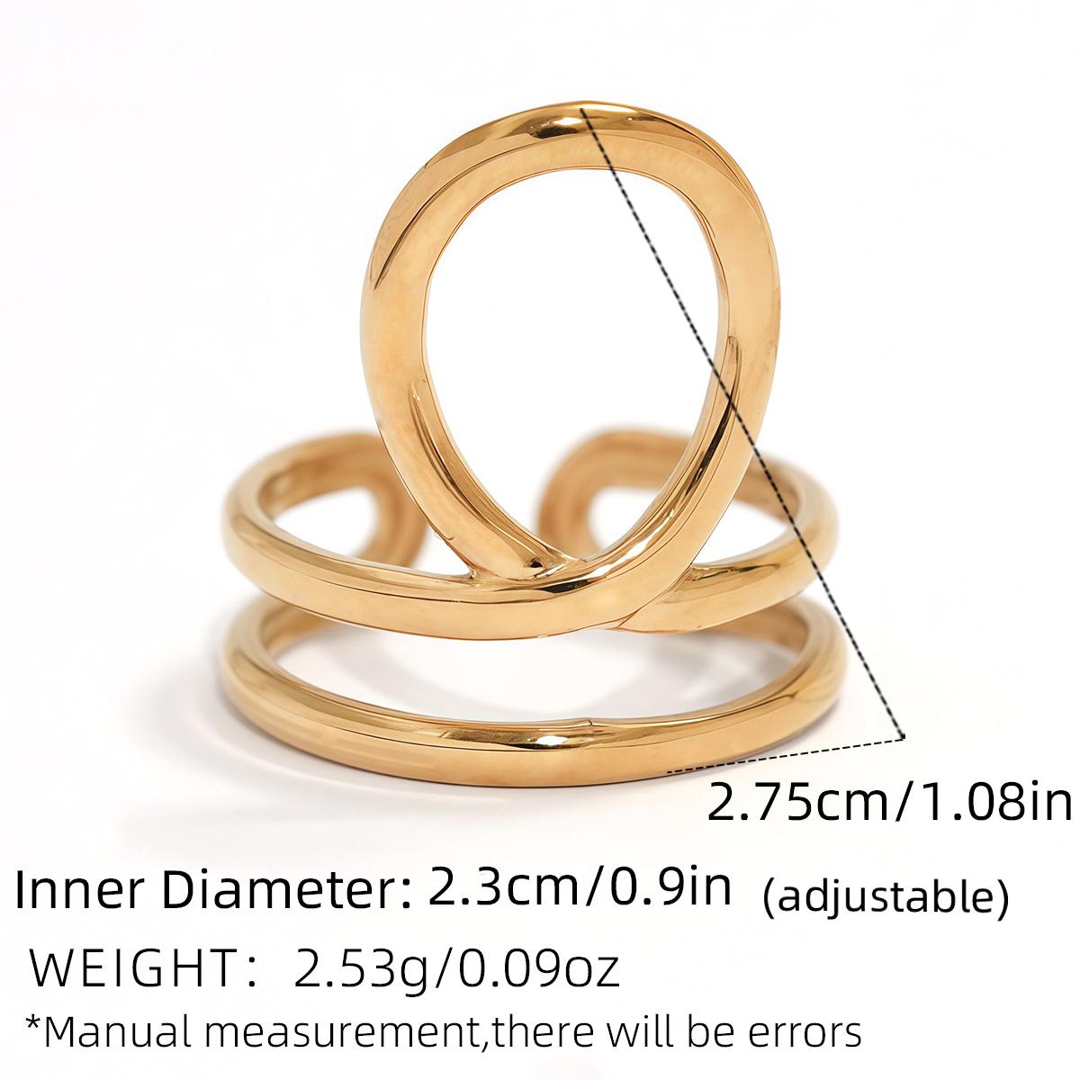 Minimalist Line Ring 18K Gold Color Plated Stainless Steel Stackable Hollow Rings Women s Zircon Adjustable Rings Party Gift resizable
Minimalist Line Ring 18K Gold Color Plated Stainless Steel Stackable Hollow Rings Women s Zircon Adjustable Rings Party Gift resizable