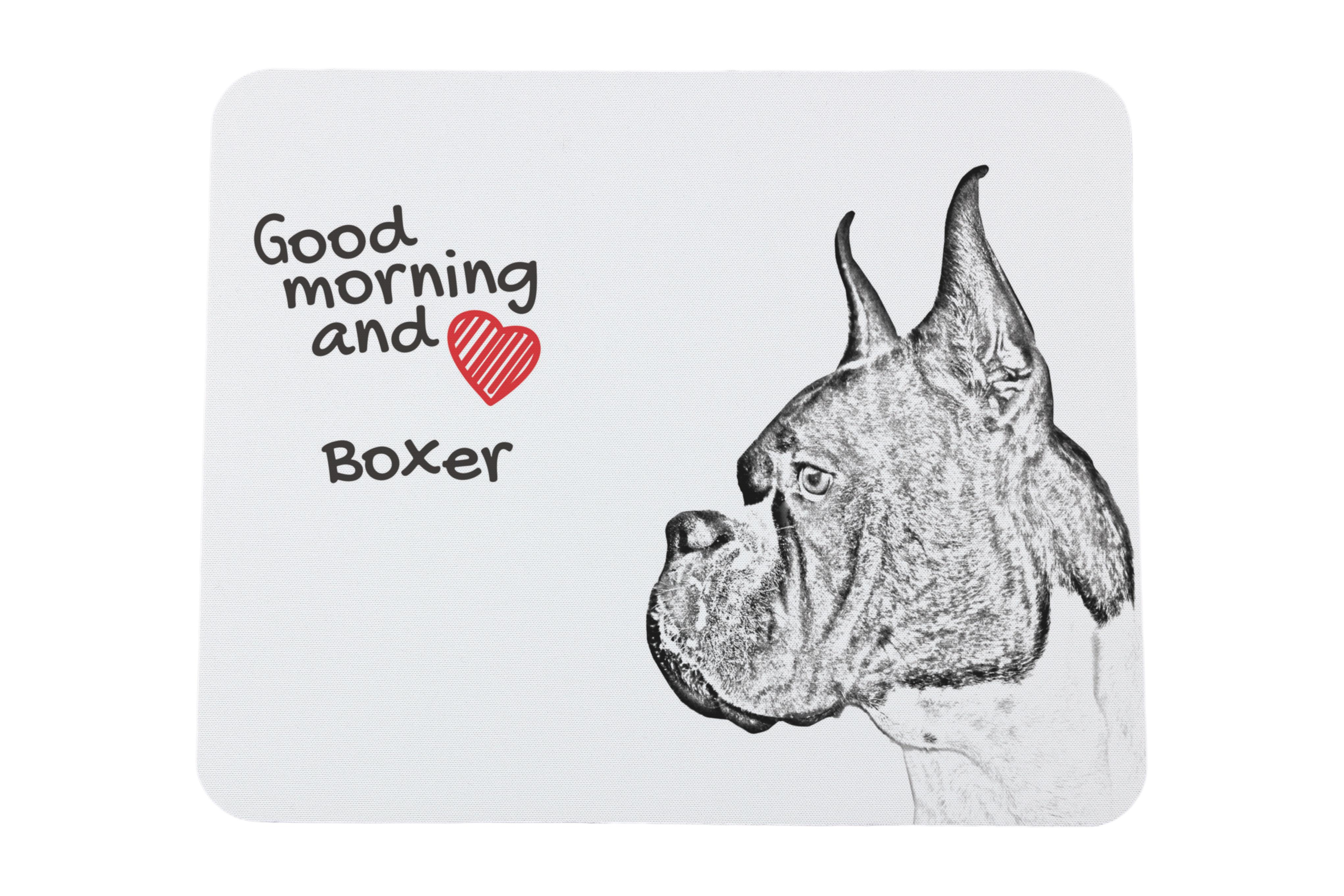 Boxer, German Boxer I - mouse pad with print, personalized dog-themed mouse pad, unique gadget for an office worker by Art-Dog brand білий
Boxer, German Boxer I - mouse pad with print, personalized dog-themed mouse pad, unique gadget for an office worker by Art-Dog brand білий
