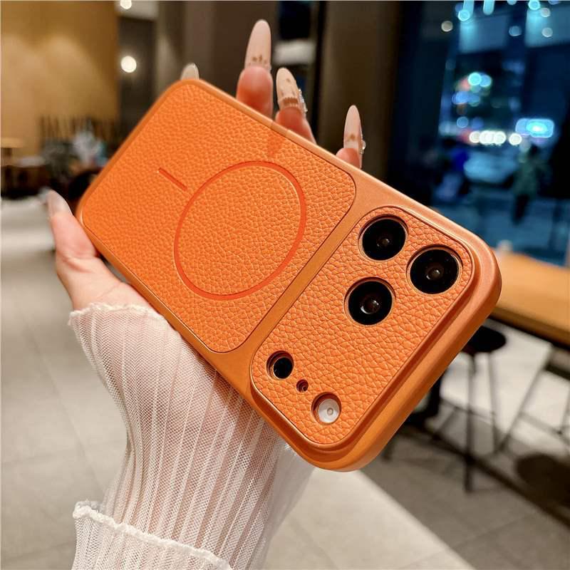 iPhone 16 Pro Max Lychee Leather Magnetic Case - Drop-Proof, Creative Protective Design 16 Pro
iPhone 16 Pro Max Lychee Leather Magnetic Case - Drop-Proof, Creative Protective Design 16 Pro