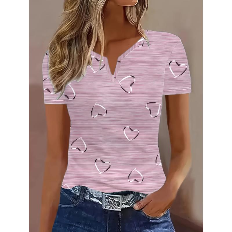Women s V-neck short sleeved T-shirt, casual home women s top XXL
Women s V-neck short sleeved T-shirt, casual home women s top XXL