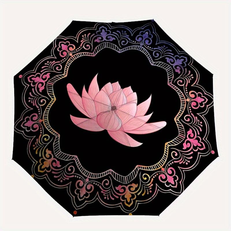 1pc Lotus Mandala Umbrella - 8-Rib Automatic Open/Close, Fashionable Compact Umbrella for Outdoor Adventures yy250813121
1pc Lotus Mandala Umbrella - 8-Rib Automatic Open/Close, Fashionable Compact Umbrella for Outdoor Adventures yy250813121