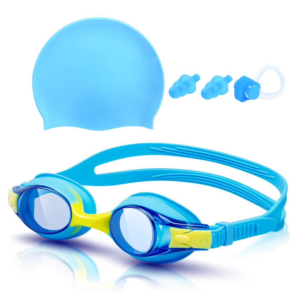 Kids Swim Goggles and Silicone Swim Cap set with Nose Clip Earplugs,Waterproof No Leaking Anti Fog UV Protection for Boys Girls
Kids Swim Goggles and Silicone Swim Cap set with Nose Clip Earplugs,Waterproof No Leaking Anti Fog UV Protection for Boys Girls