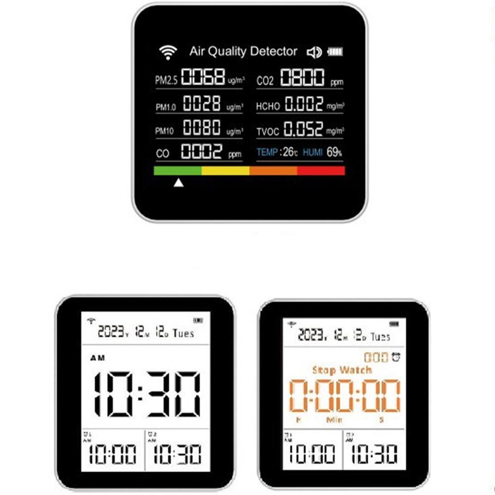 Wi-Fi 14 In1 Детектор качества воздуха CO2 PM2.5 PM10 HCHO TVOC Монитор Измеритель температуры и влажности Многофункциональный анализатор газов воздуха
Wi-Fi 14 In1 Детектор качества воздуха CO2 PM2.5 PM10 HCHO TVOC Монитор Измеритель температуры и влажности Многофункциональный анализатор газов воздуха