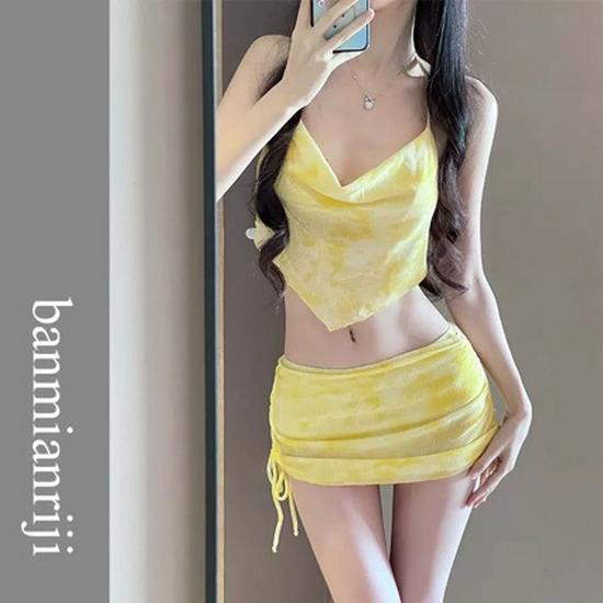 2025 Skirted Bikini Three-Piece Set: Sexy, Slimming Swimsuit Cover-Up for Beach or Hot Spring L (112-130 jin)
2025 Skirted Bikini Three-Piece Set: Sexy, Slimming Swimsuit Cover-Up for Beach or Hot Spring L (112-130 jin)