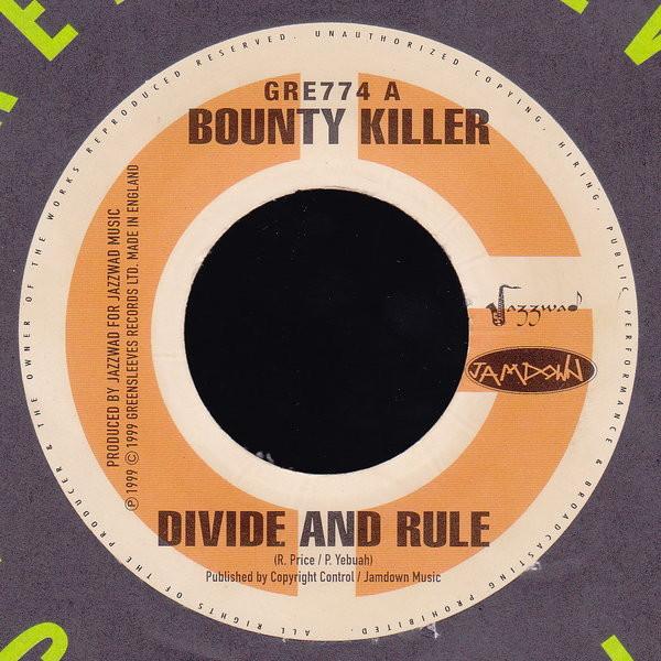 7-дюймовая пластинка BOUNTY KILLER - Divide And Rule GRE774 Greensleeves Re 1999 UK Регги, Ска и Даб Б/У
7-дюймовая пластинка BOUNTY KILLER - Divide And Rule GRE774 Greensleeves Re 1999 UK Регги, Ска и Даб Б/У