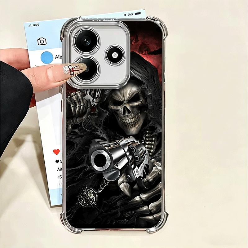 Reaper Skull Skeleton Gun Soft Phone Case For Xiaomi Poco X7 X8 Pro Max X6 X5 X3 F8 Ultra F7 M8 M7 M5S Redmi 15C 15A 15 14C 13C Xiaomi Redmi 13C 4G
Reaper Skull Skeleton Gun Soft Phone Case For Xiaomi Poco X7 X8 Pro Max X6 X5 X3 F8 Ultra F7 M8 M7 M5S Redmi 15C 15A 15 14C 13C Xiaomi Redmi 13C 4G