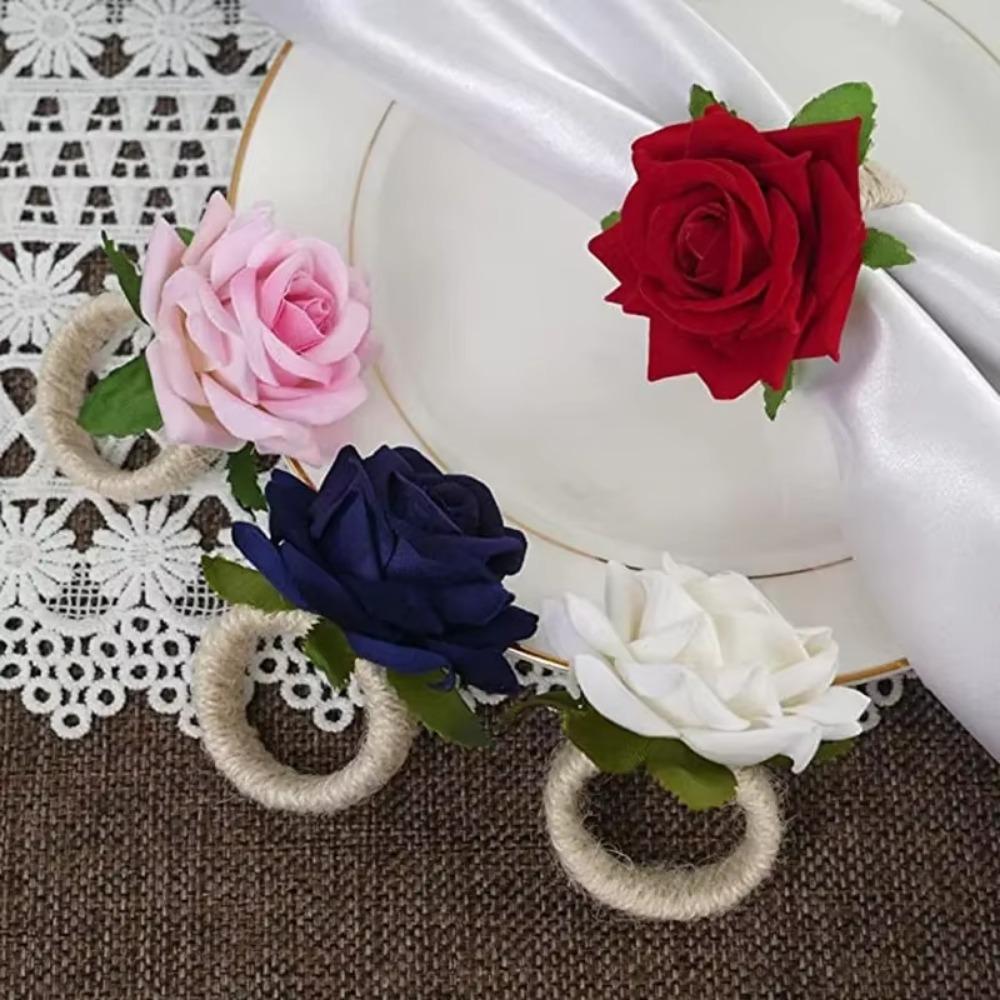 6pcs Red Napkin Ring Artificial Rose Flower Table Decoration Home Restaurant Wedding білий
6pcs Red Napkin Ring Artificial Rose Flower Table Decoration Home Restaurant Wedding білий