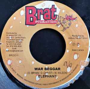 7inch Record ELEPHANT MAN - War Beggar BROO11 BRAT Production 2002 Jamaica Reggae, Ska & Dub Used
7inch Record ELEPHANT MAN - War Beggar BROO11 BRAT Production 2002 Jamaica Reggae, Ska & Dub Used