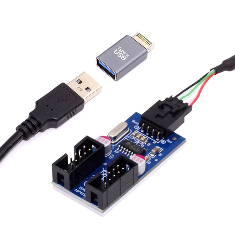 xiwai USB 3.1 front panel header male type E 20 pin - 2.0 A 1-2 motherboard 9 10 female DC 5V HUB adapter internal port multiplier
xiwai USB 3.1 front panel header male type E 20 pin - 2.0 A 1-2 motherboard 9 10 female DC 5V HUB adapter internal port multiplier