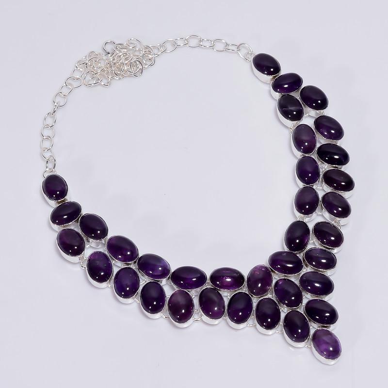 Beautiful Top Grade Qualite 100% Natural Amethyst Oval Shape Ethnic Style Handmade Jewelry 925 Steling Silver Necklace 18 WSJ-4747 срібний
Beautiful Top Grade Qualite 100% Natural Amethyst Oval Shape Ethnic Style Handmade Jewelry 925 Steling Silver Necklace 18 WSJ-4747 срібний