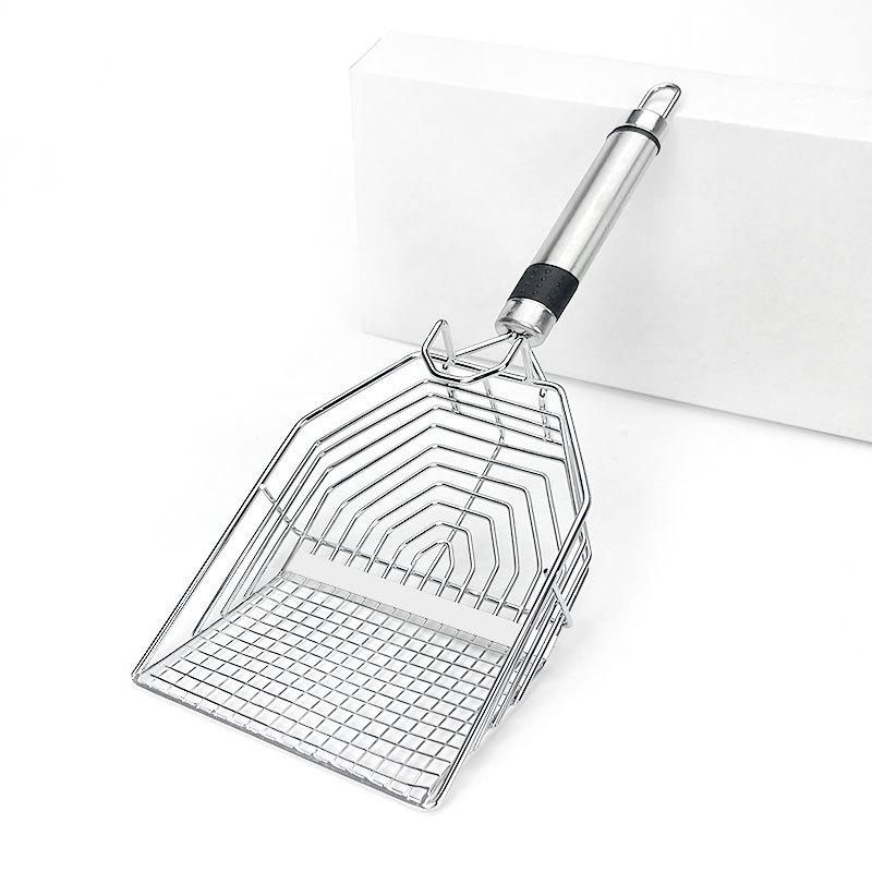 New Stainless Steel Cat Litter Scoop with Hook Rutabaga Chicken Scooper High Efficiency Filtration Without Residue Pet Supplies Litter Box
New Stainless Steel Cat Litter Scoop with Hook Rutabaga Chicken Scooper High Efficiency Filtration Without Residue Pet Supplies Litter Box