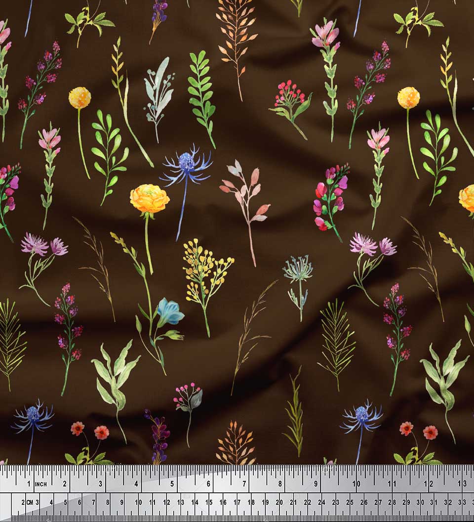 Soimoi Brown Японська креп-сатин Тканина Ranunculus & Sweetpea Leaves Decor Fabric Printed meter 42 Inch 42 Inch Wide - Poly Crepe коричневий
Soimoi Brown Японська креп-сатин Тканина Ranunculus & Sweetpea Leaves Decor Fabric Printed meter 42 Inch 42 Inch Wide - Poly Crepe коричневий