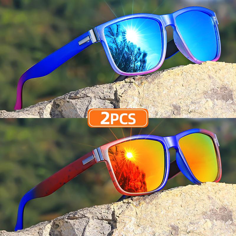1pc Classic Square Sunglasses Gradient Color Full Rim Polycarbonate Frame TAC Lens Polarizer UV Protection Sports Style
1pc Classic Square Sunglasses Gradient Color Full Rim Polycarbonate Frame TAC Lens Polarizer UV Protection Sports Style