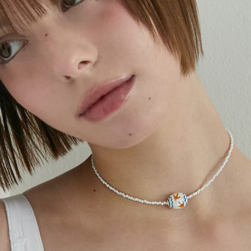 apple pie order Boho Ceramic Beads Choker.(2color) WHITE
apple pie order Boho Ceramic Beads Choker.(2color) WHITE
