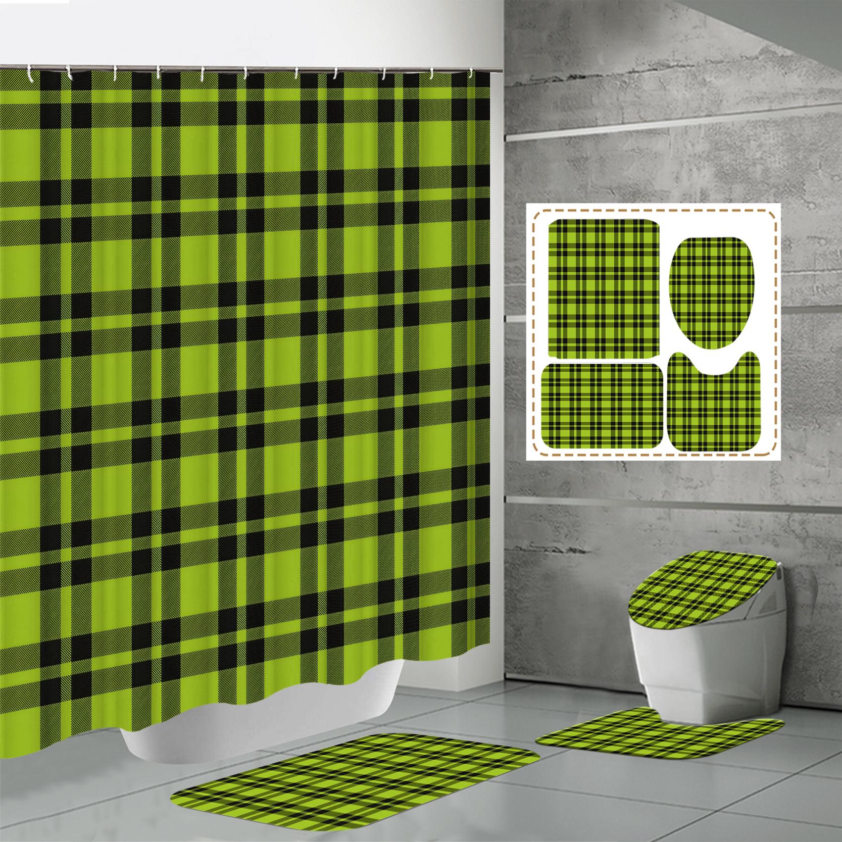 4 ШТ. Наборы штор для душа со шторкой для душа и ковриками, коврик для крышки унитаза, U-образный коврик и коврик для ванной, набор для ванной комнаты с 12 крючками One Size
4 ШТ. Наборы штор для душа со шторкой для душа и ковриками, коврик для крышки унитаза, U-образный коврик и коврик для ванной, набор для ванной комнаты с 12 крючками One Size