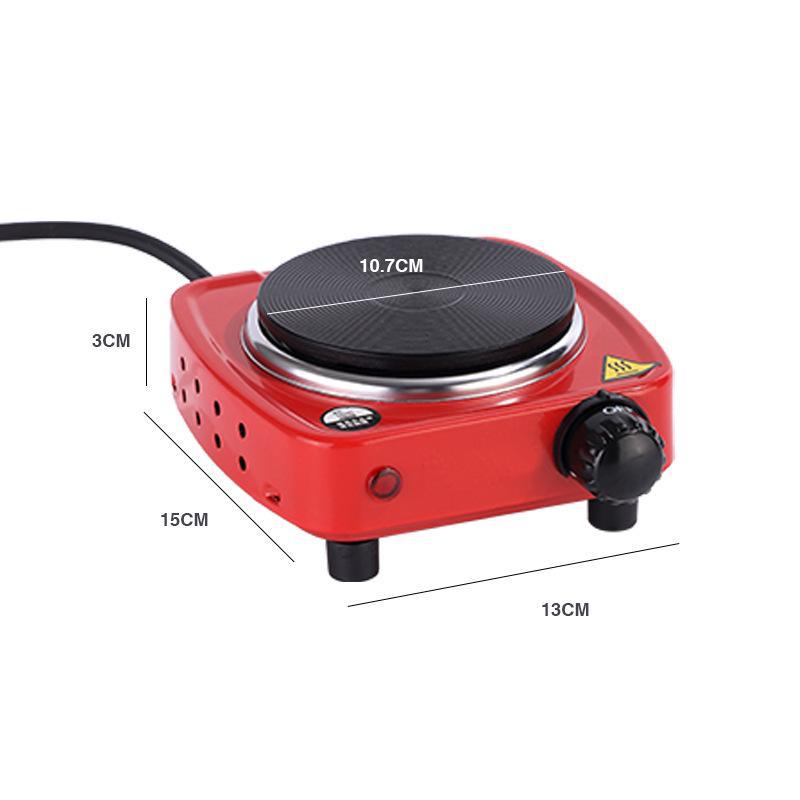 Мини-электрическая печь мощностью 500 Вт для гейзерной кофеварки, кофе и чая - портативная изоляция и стакан с постоянной температурой red красный