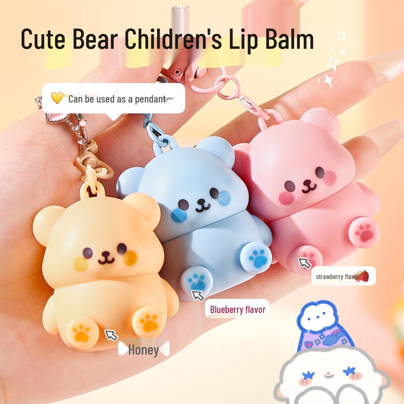 Jiao Zhi Wu Yu Little Bear Kids Lip Balm - Moisturizing, Hydrating, Colorless Lip Care for Girls, Cartoon Design, Special Use.
Jiao Zhi Wu Yu Little Bear Kids Lip Balm - Moisturizing, Hydrating, Colorless Lip Care for Girls, Cartoon Design, Special Use.