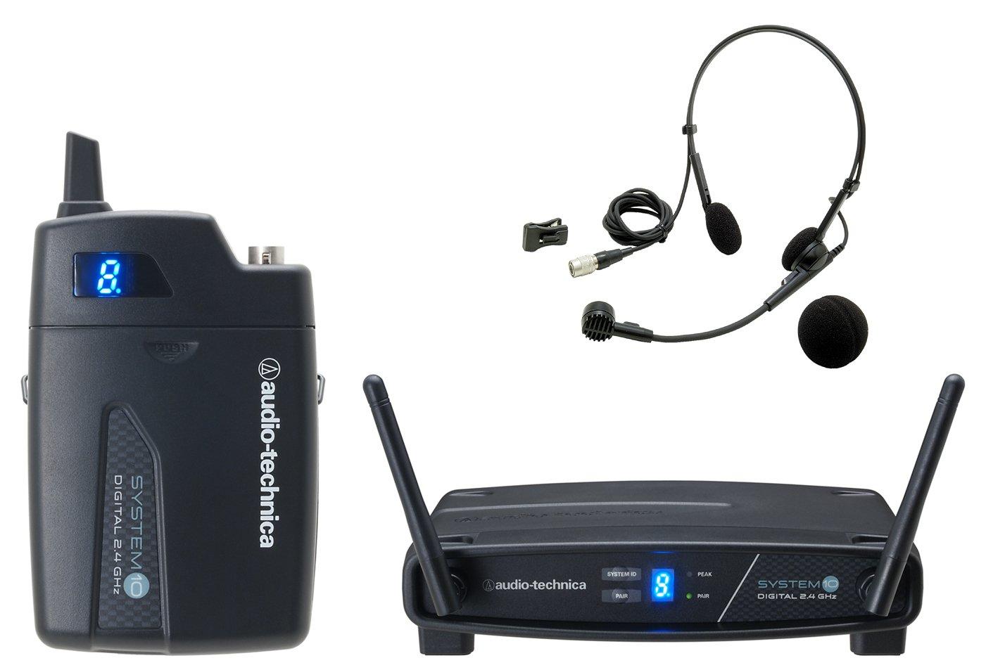 digital wireless system headworn microphone headset microphone included SYSTEM10 series Audio-Technica 2.4GHz ATW-1101/H
digital wireless system headworn microphone headset microphone included SYSTEM10 series Audio-Technica 2.4GHz ATW-1101/H