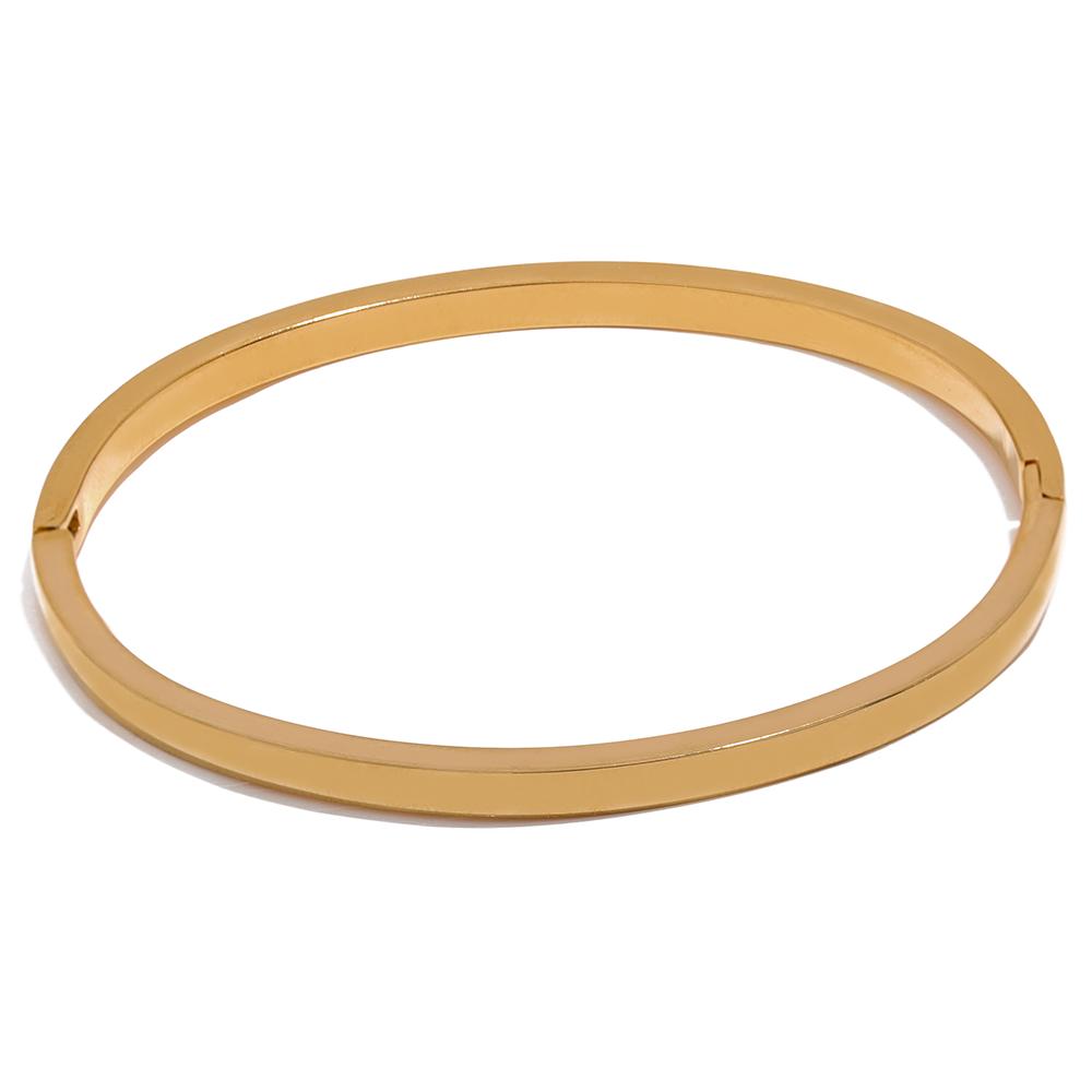 Yhpup 60 мм водонепроницаемый круглый гладкий браслет из нержавеющей стали 316L, женский минималистичный браслет из 18-каратного золота с текстурой, очаровательные ювелирные изделия золотой
Yhpup 60 мм водонепроницаемый круглый гладкий браслет из нержавеющей стали 316L, женский минималистичный браслет из 18-каратного золота с текстурой, очаровательные ювелирные изделия золотой