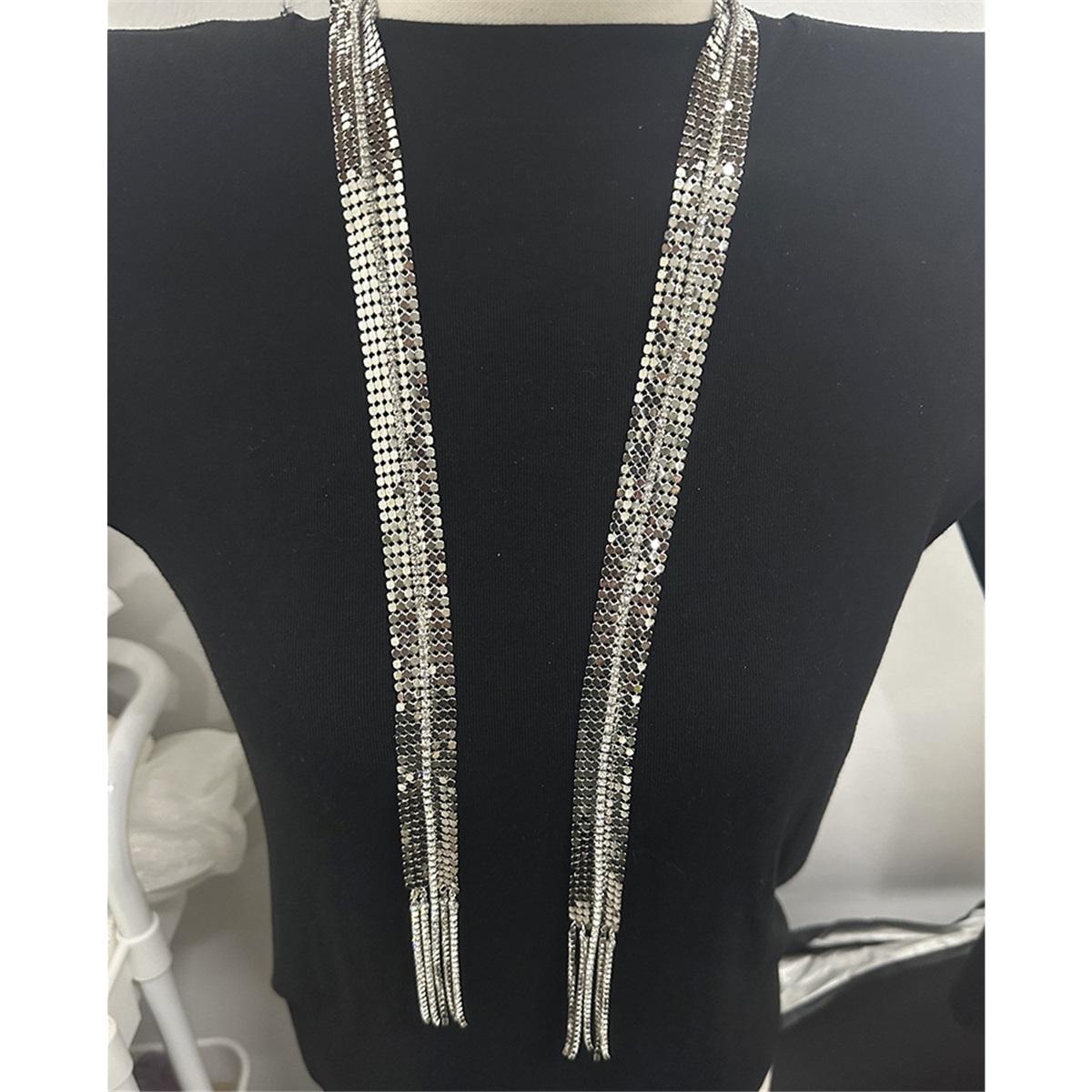 Tooxika Персонализированное Модное Ожерелье с Блестками, Пайетками, Бриллиантовой Кисточкой, Многофункциональное, Тренд, Стиль Ночного Клуба, Ожерелье для Пикантной Девушки серебряный
Tooxika Персонализированное Модное Ожерелье с Блестками, Пайетками, Бриллиантовой Кисточкой, Многофункциональное, Тренд, Стиль Ночного Клуба, Ожерелье для Пикантной Девушки серебряный