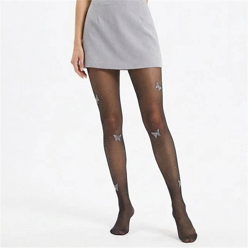 15D Women Thin See Through Sexy Stocking Diamond Silk Sheer Tights High Streetwear Crystal Pantyhose One Size
15D Women Thin See Through Sexy Stocking Diamond Silk Sheer Tights High Streetwear Crystal Pantyhose One Size