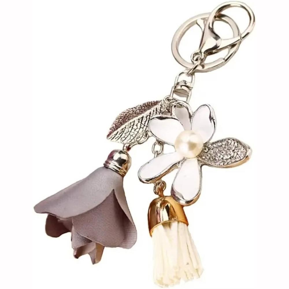 Trendy Elegant Flower Keychains Cloth Flower Chiffon Tassel Car Keychains Portable Bag Pendants Women s Gift Accessories сірий
Trendy Elegant Flower Keychains Cloth Flower Chiffon Tassel Car Keychains Portable Bag Pendants Women s Gift Accessories сірий