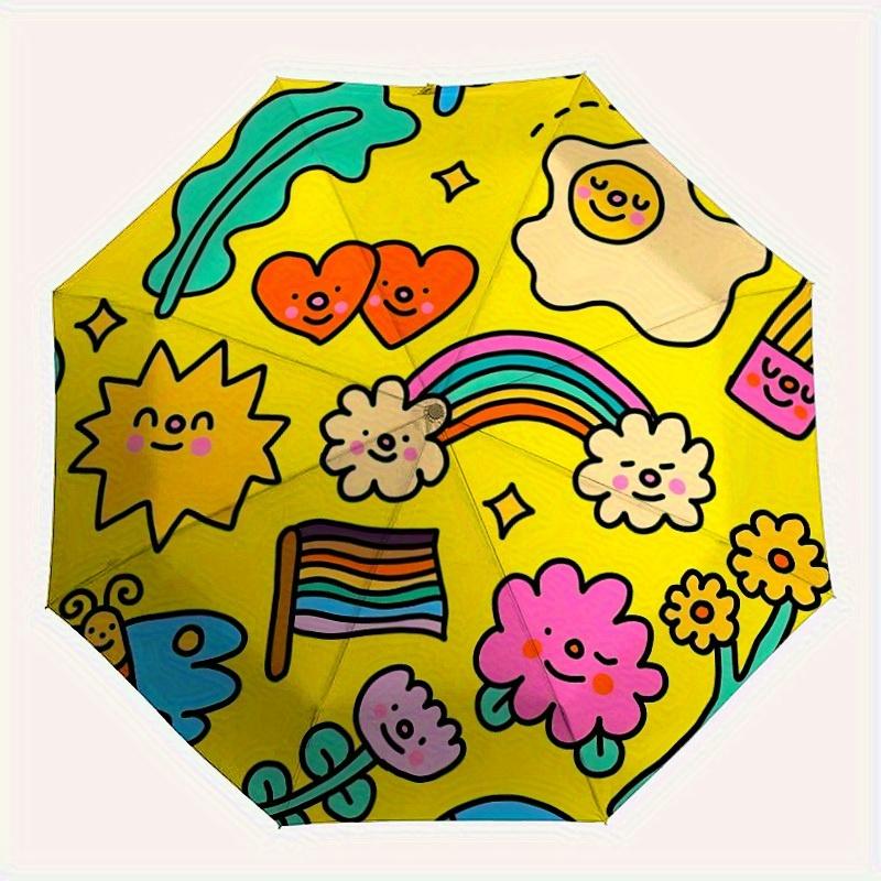 1pc Rainbow Flag Automatic Folding Umbrella, Portable & Foldable Design with 8 Ribs, Casual Outdoor Accessory Halloween and Christmas gifts
1pc Rainbow Flag Automatic Folding Umbrella, Portable & Foldable Design with 8 Ribs, Casual Outdoor Accessory Halloween and Christmas gifts