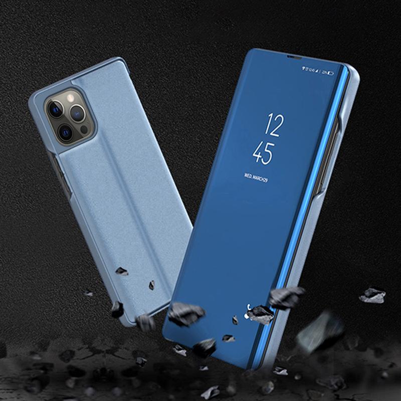For iPhone 15 Pro Max View Window Electroplated Phone Case Mirror Surface Leather Stand Cover Blue
For iPhone 15 Pro Max View Window Electroplated Phone Case Mirror Surface Leather Stand Cover Blue