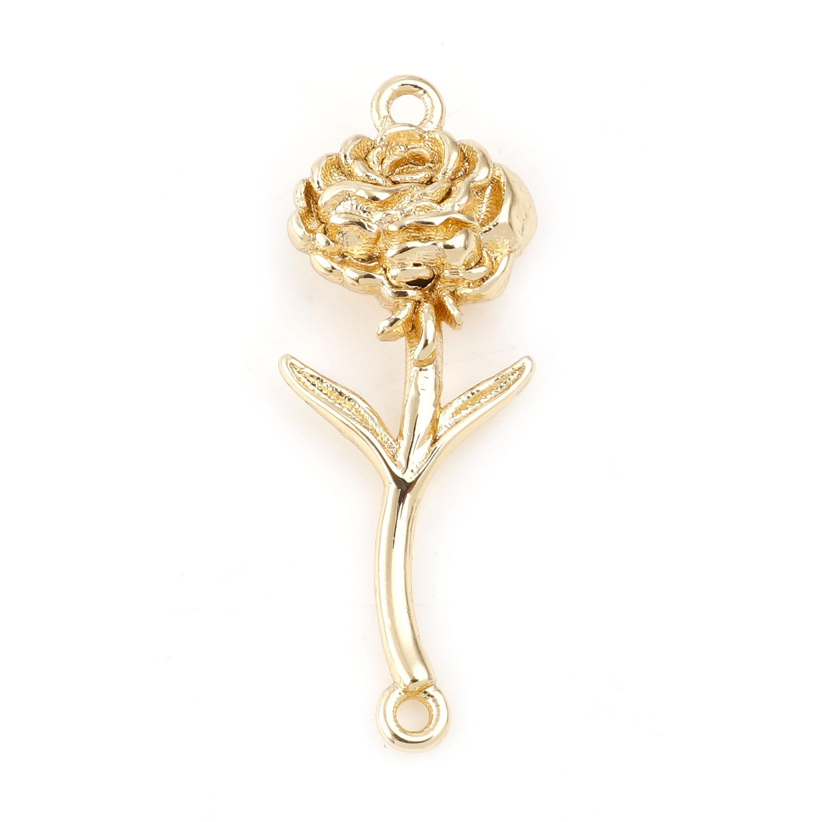 2PCs Brass Birth Month Flower Connectors Gold Plated Rose Carnation Sakura Flower For Jewelry Making Necklace DIY Findings
2PCs Brass Birth Month Flower Connectors Gold Plated Rose Carnation Sakura Flower For Jewelry Making Necklace DIY Findings