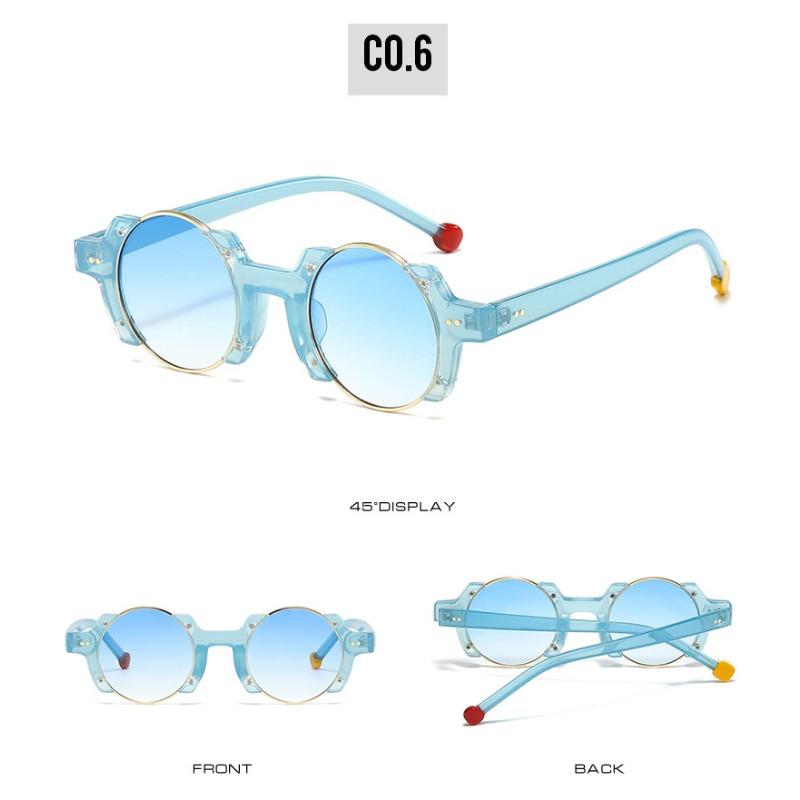 New Ins Popular Fashion Round Women Punk Sunglasses Retro Rivets Men Trending Yellow Blue Sun Glasses Gradient Shades UV400
New Ins Popular Fashion Round Women Punk Sunglasses Retro Rivets Men Trending Yellow Blue Sun Glasses Gradient Shades UV400