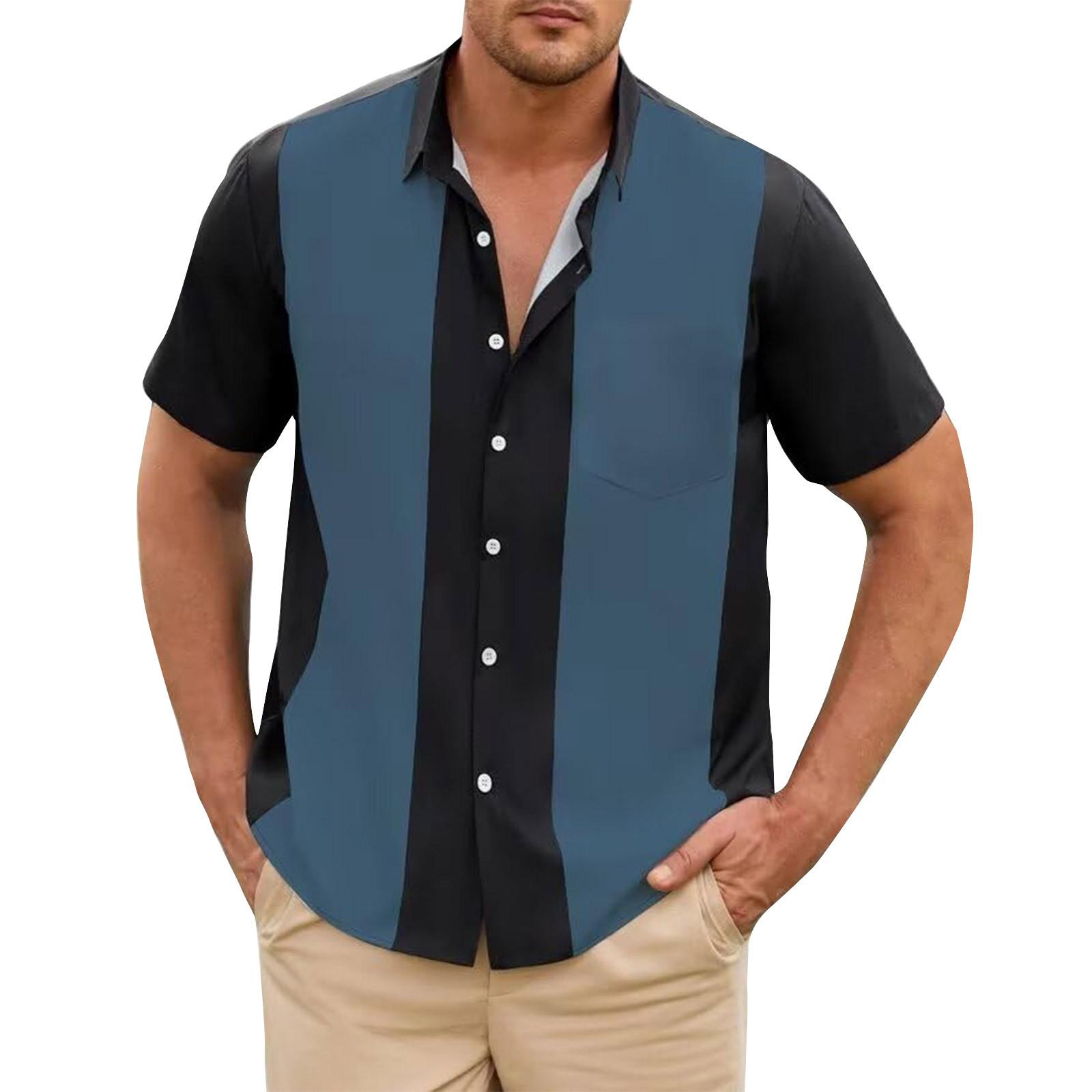 Чоловіча гавайська сорочка, чоловіча вінтажна сорочка для боулінгу з коротким рукавом, літня пляжна сорочка XXL
Чоловіча гавайська сорочка, чоловіча вінтажна сорочка для боулінгу з коротким рукавом, літня пляжна сорочка XXL