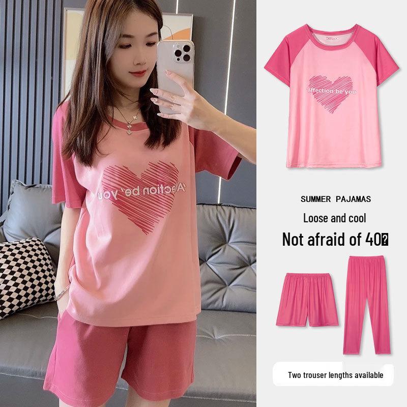 Women s Spring & Autumn Cotton Pajama Set: Sweet Short Sleeve & Shorts, 3-Piece for Summer Home Wear XL
Women s Spring & Autumn Cotton Pajama Set: Sweet Short Sleeve & Shorts, 3-Piece for Summer Home Wear XL