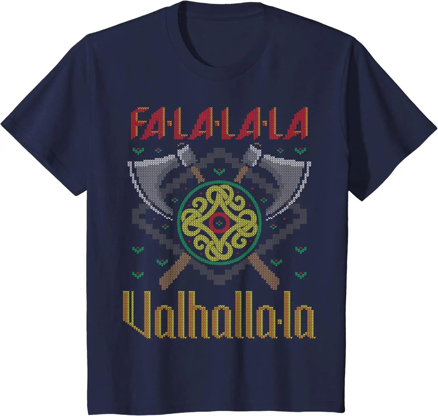 FaLaLa Valhalla Ugly Christmas Sweater Nordic style TShirt Short Sleeve Casual 100 Cotton ONeck Mens Tshirt 4XL
FaLaLa Valhalla Ugly Christmas Sweater Nordic style TShirt Short Sleeve Casual 100 Cotton ONeck Mens Tshirt 4XL