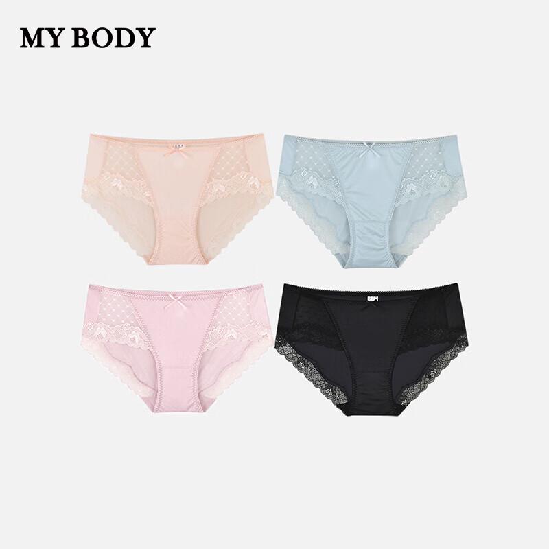 mybody Women s Low-Rise Briefs 4-Pack M
mybody Women s Low-Rise Briefs 4-Pack M