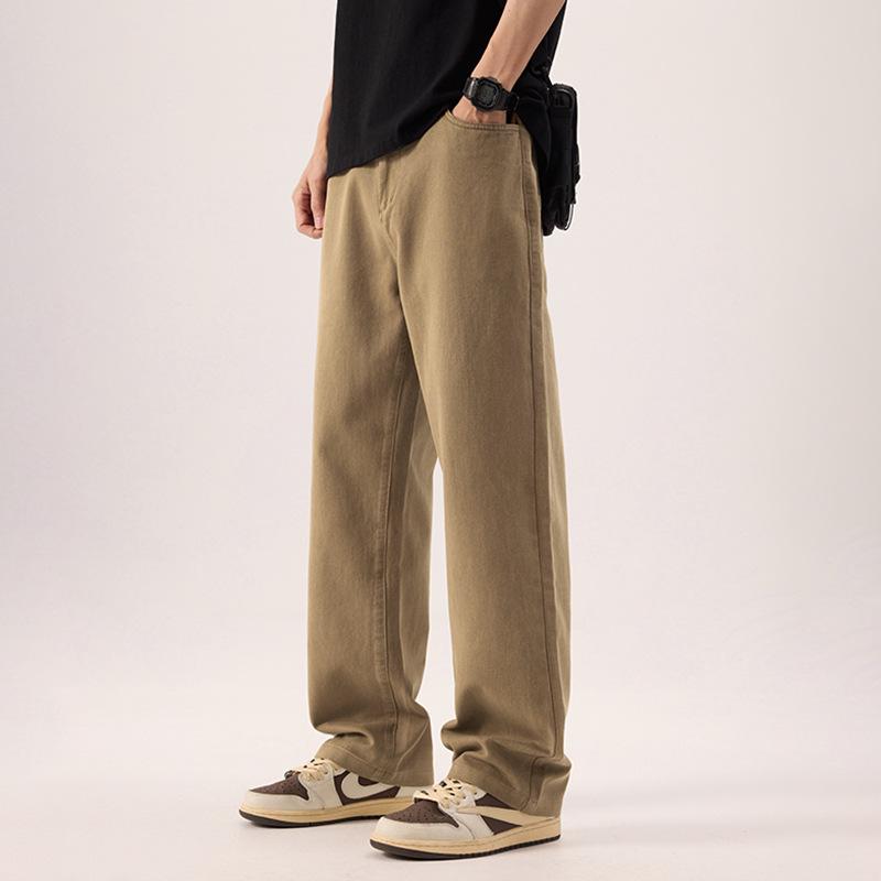 Men s All-Cotton Elastic Waist Wide-Leg Casual Pants - Solid Color, Floor-Length, Autumn Style 4XL
Men s All-Cotton Elastic Waist Wide-Leg Casual Pants - Solid Color, Floor-Length, Autumn Style 4XL
