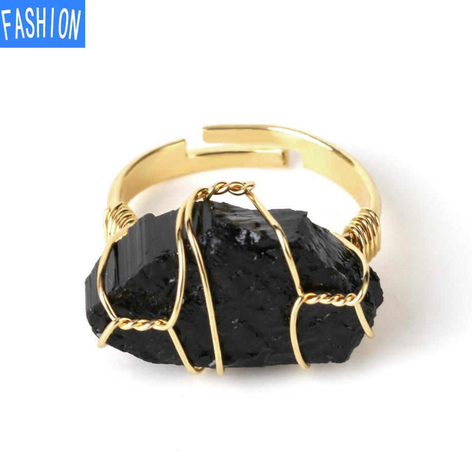 Кольцо с натуральным кристаллом и золотым Wiir, регулируемое кольцо с кристаллами, креативный подарок для женщин Black Obsidian
Кольцо с натуральным кристаллом и золотым Wiir, регулируемое кольцо с кристаллами, креативный подарок для женщин Black Obsidian