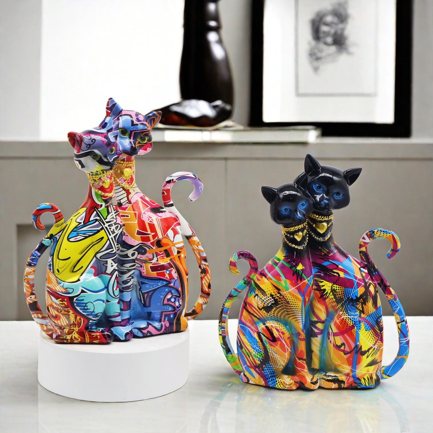 Nordic Creative Graffiti Cat New Style Decorations Home Living Decoration Resin Craft Soft Decoration Gift
Nordic Creative Graffiti Cat New Style Decorations Home Living Decoration Resin Craft Soft Decoration Gift