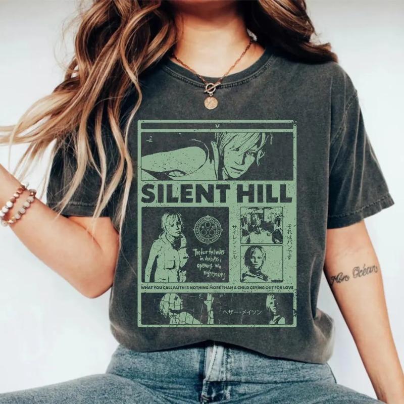 Retro Silent Hill Tshirt 90s Retro Horror Video Game Tshirt for Women Summer New Unisex Casual Fashion Tshirt 4XL
Retro Silent Hill Tshirt 90s Retro Horror Video Game Tshirt for Women Summer New Unisex Casual Fashion Tshirt 4XL