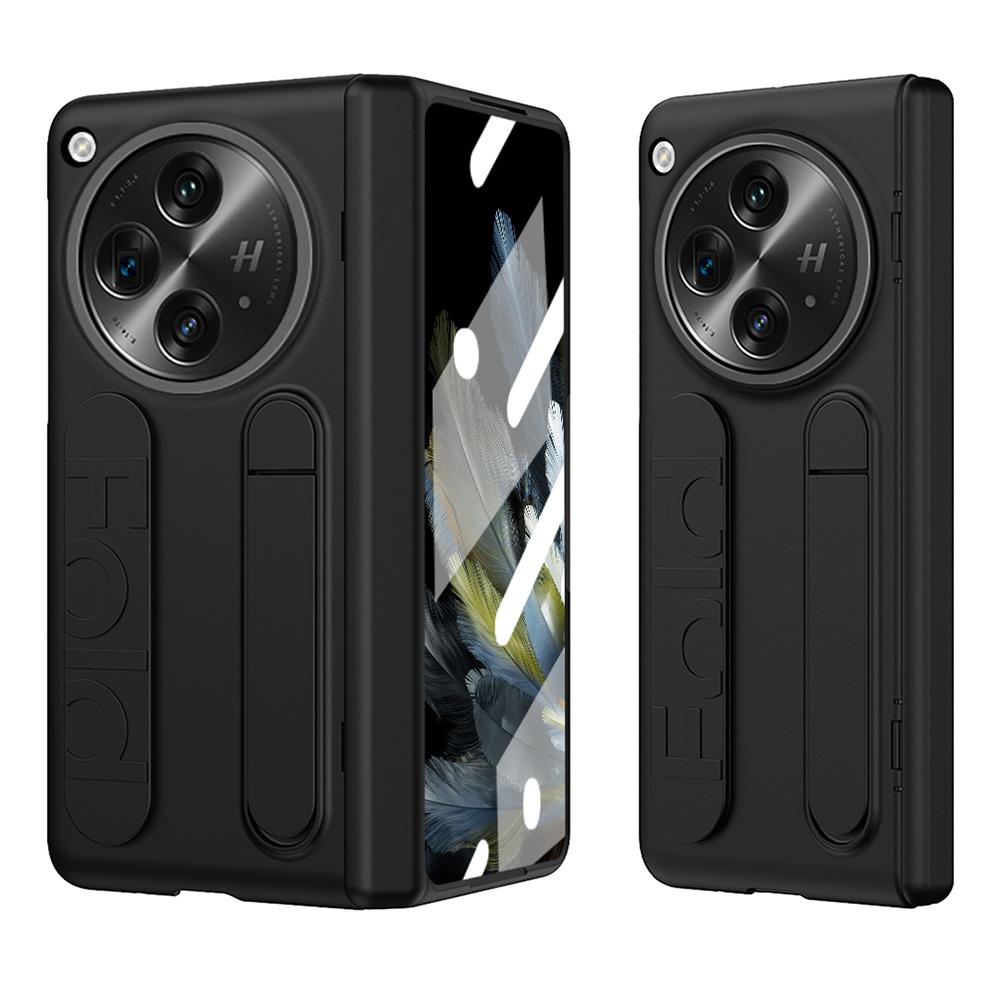 For Oppo Find N3 5G Case Kickstand Wristband PC Phone Cover with Tempered Glass Film Black
For Oppo Find N3 5G Case Kickstand Wristband PC Phone Cover with Tempered Glass Film Black