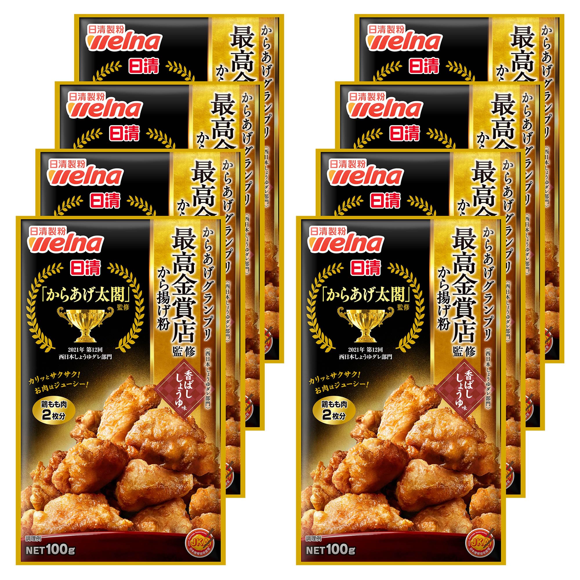 Мука Nissin Welna Мука для карааге под контролем магазина-победителя Grand Prix Karaage Золотой приз Вкус пикантного соевого соуса 100г х 8 штук
Мука Nissin Welna Мука для карааге под контролем магазина-победителя Grand Prix Karaage Золотой приз Вкус пикантного соевого соуса 100г х 8 штук