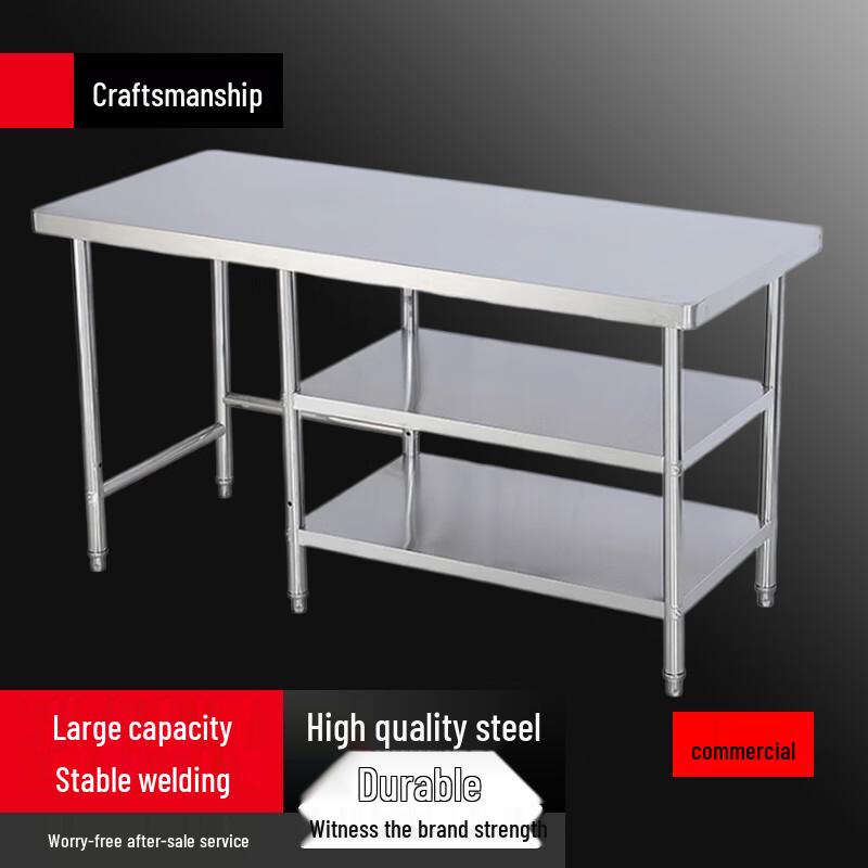 Modern PET Kitchen Workbench with 2-Tier Storage
Modern PET Kitchen Workbench with 2-Tier Storage