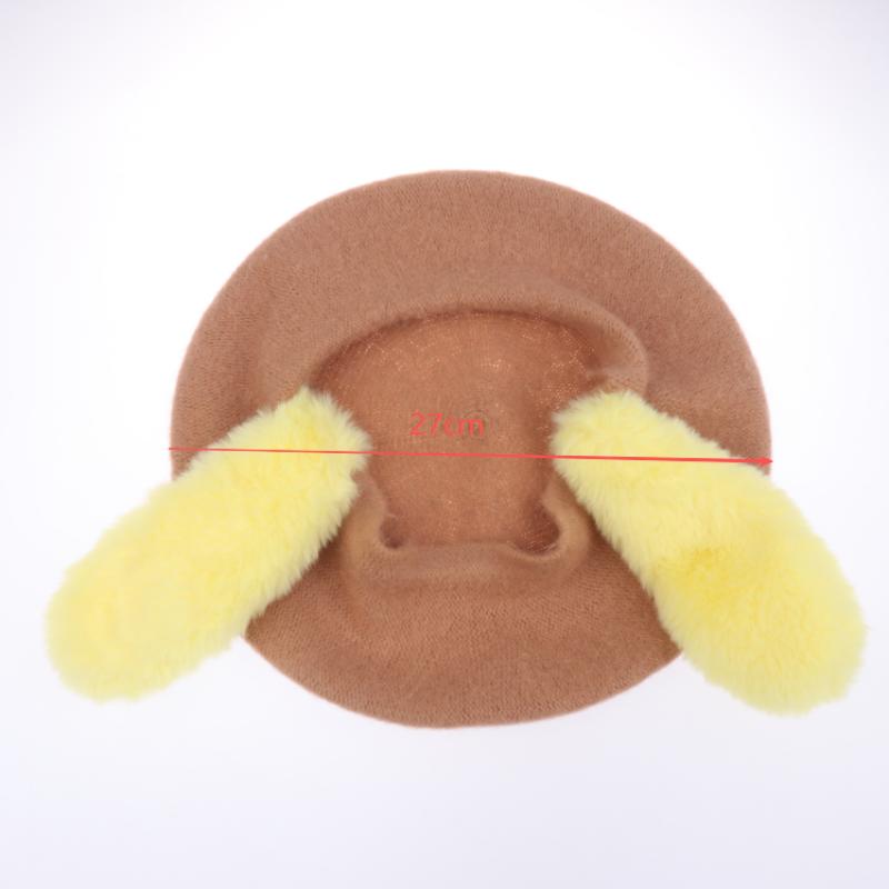 JK Lolita Cute Kawaii Dog Ears Yellow Hat Plush Beret Painter Hat Cosplay Y2K Hair Accessories For Women Girls
JK Lolita Cute Kawaii Dog Ears Yellow Hat Plush Beret Painter Hat Cosplay Y2K Hair Accessories For Women Girls