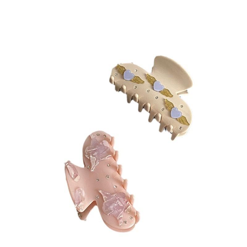 Korean Style Medium Acetate Shark Hair Clip with Sweet Creamy Wings Texture Sakura Pink 4.5*8cm (Includes Button)
Korean Style Medium Acetate Shark Hair Clip with Sweet Creamy Wings Texture Sakura Pink 4.5*8cm (Includes Button)