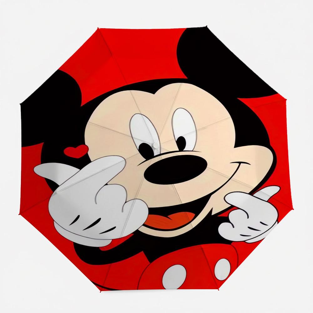 Disney Mickey Mouse Classic Red Black Cute Gesture Print Automatic Folding Umbrella, Windproof Waterproof Travel Umbrella for Ki Iron&8K
Disney Mickey Mouse Classic Red Black Cute Gesture Print Automatic Folding Umbrella, Windproof Waterproof Travel Umbrella for Ki Iron&8K